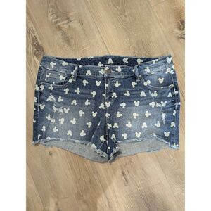 Disney Mickey Mouse Cutoff Jean Shorts Size 18